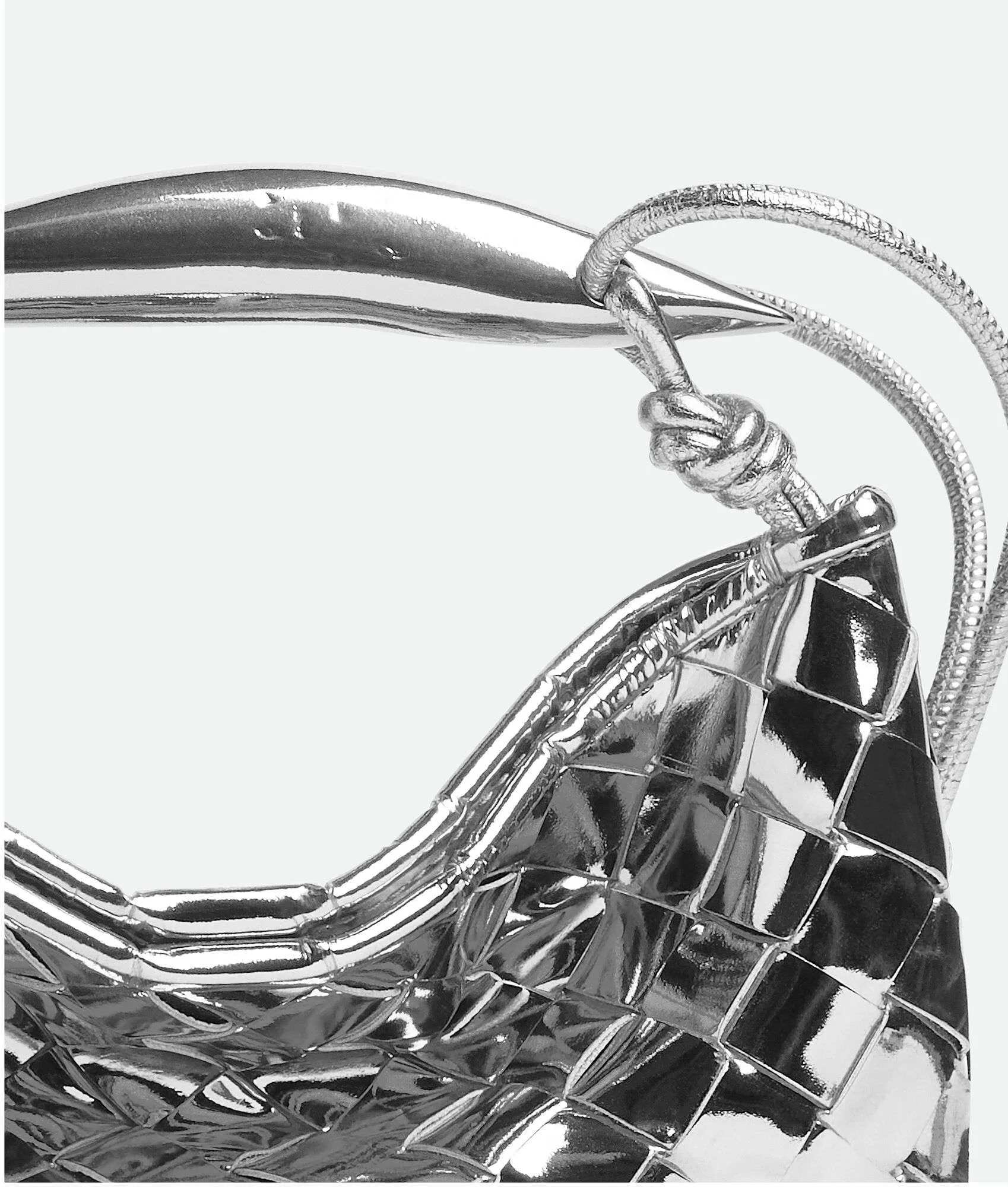 Alternative view of Bottega Veneta Mini Sardine Silver Bag - 7.9 Inches/