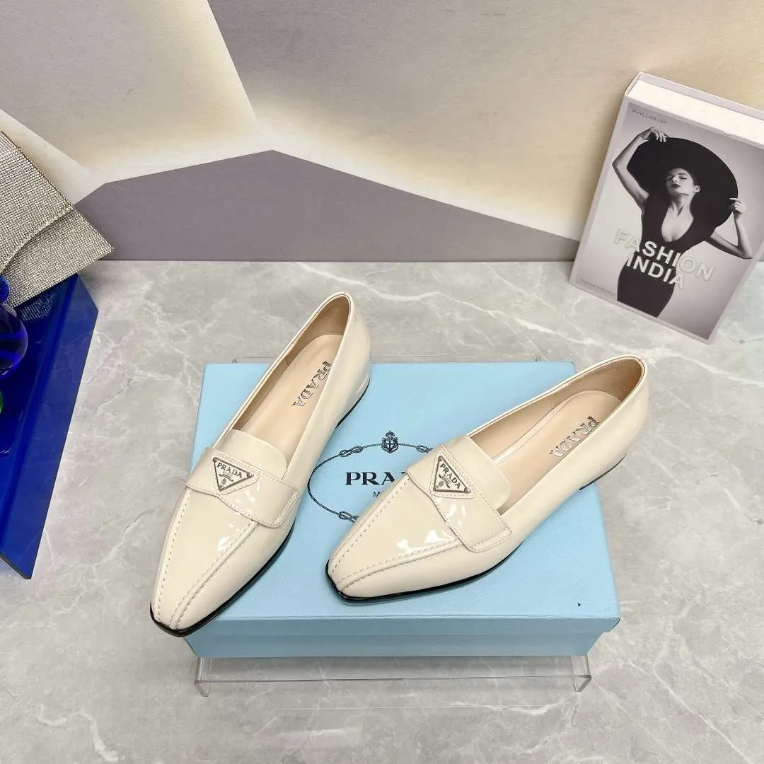 Alternative view of Prada Patent Loafers White