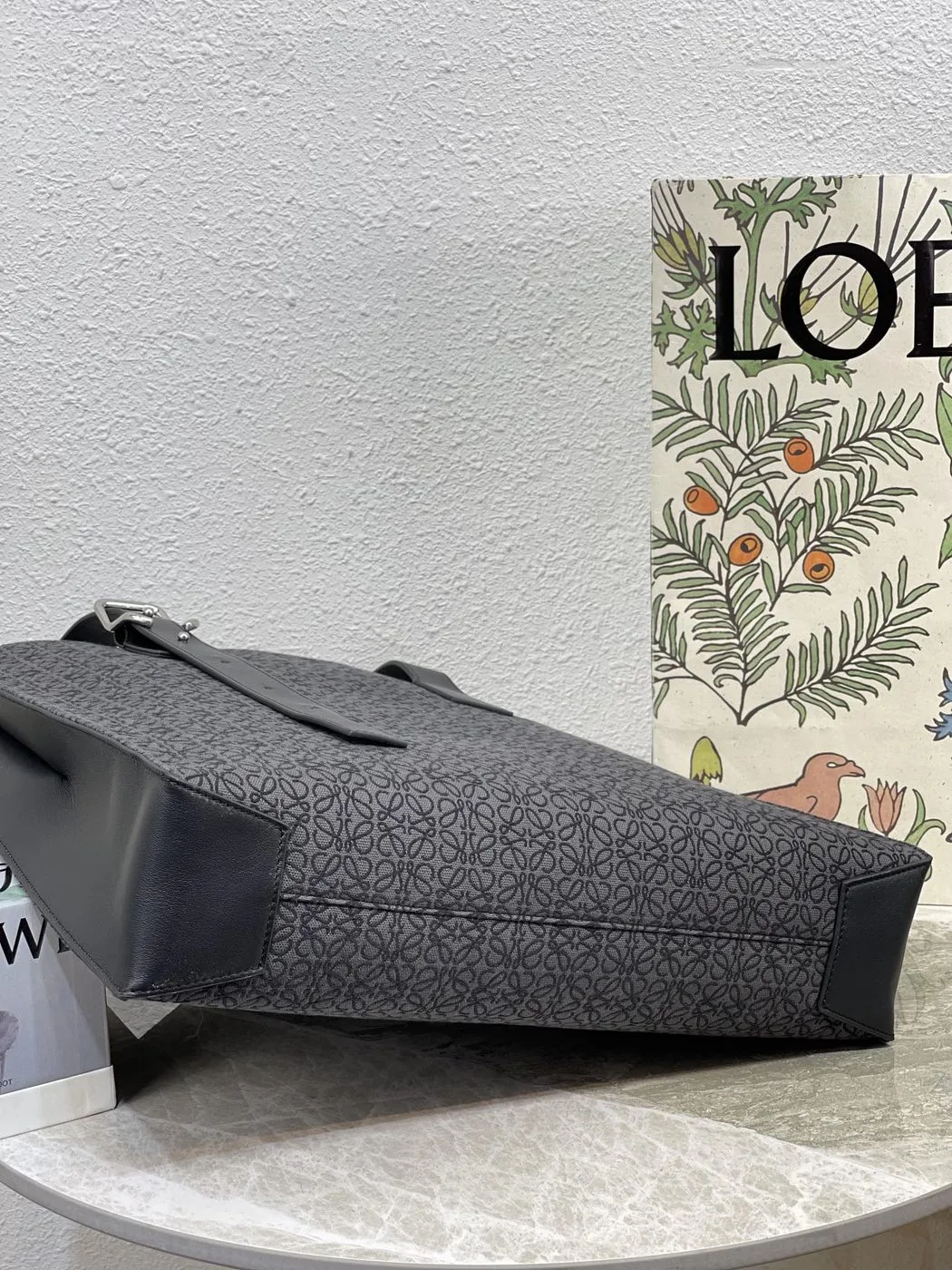 Alternative view of Loewe Buckle Horizontal Tote In Anagram Jacquard Black / B692K96X02
