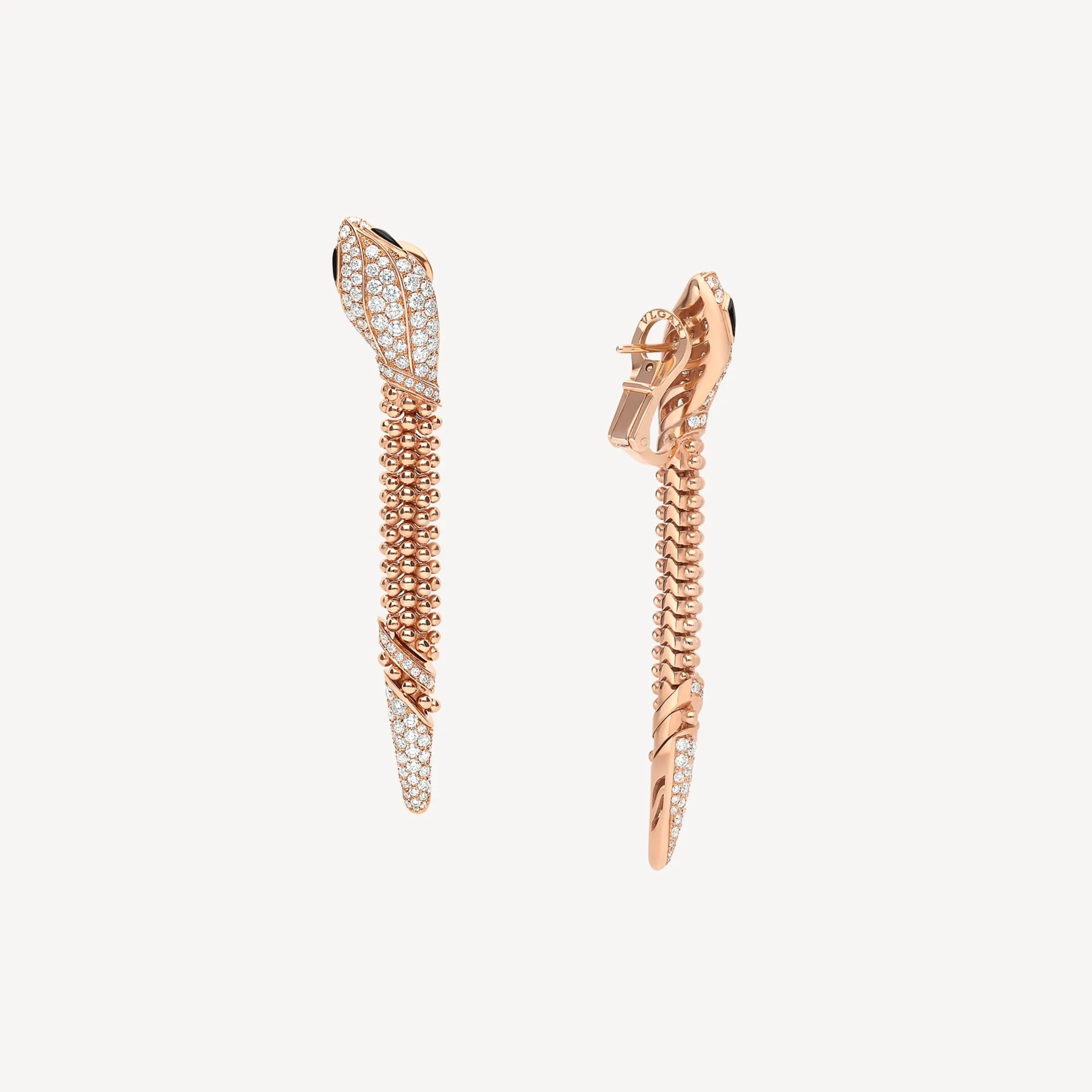 Bvlgari Serpenti Earrings Rose Gold Hardware - Image 5