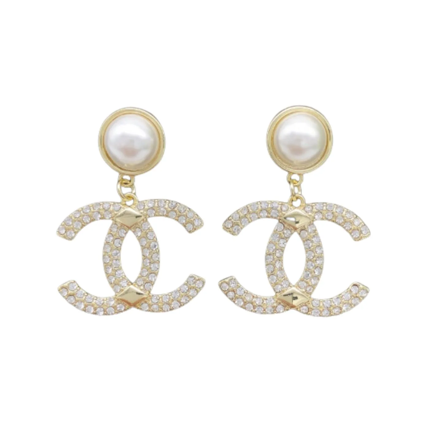 Chanel C-Shaped Earrings