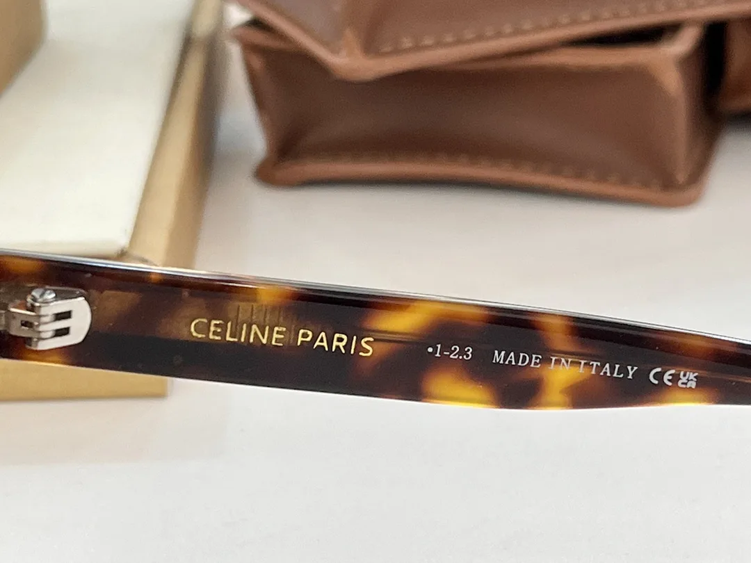 Alternative view of Celine Cat Eye Sunglasses Brown