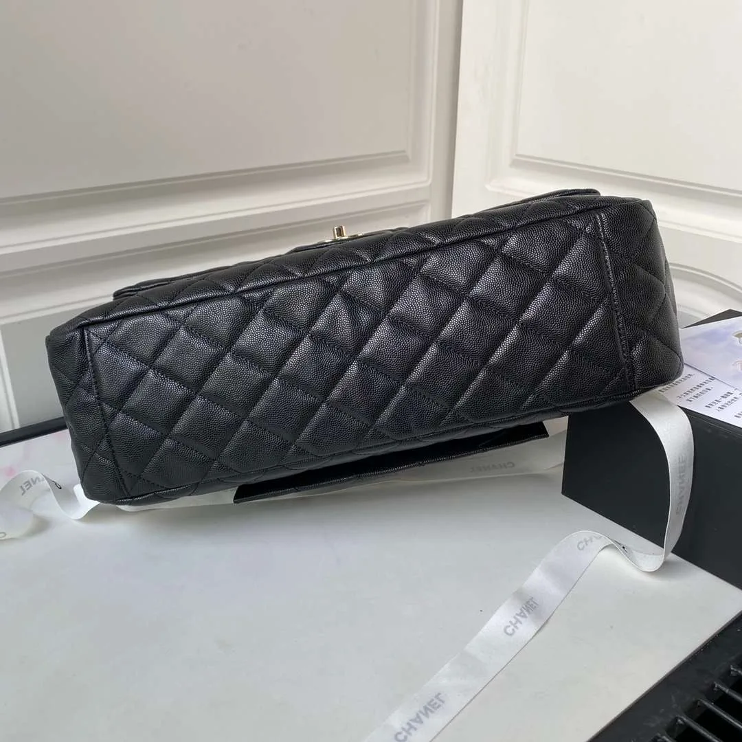 Chanel Airport Crossbody Bag / Black Gold Hardware - Image 4