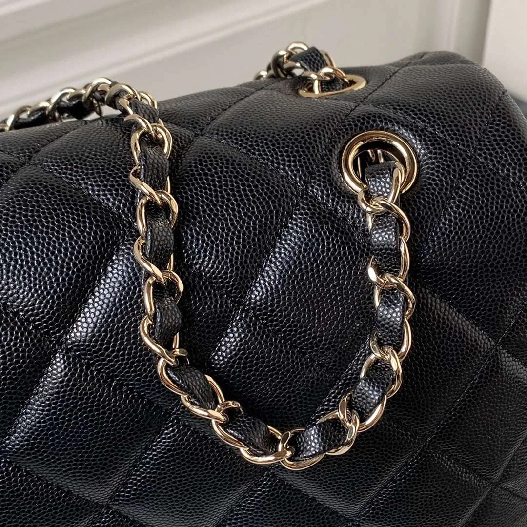 Chanel Airport Crossbody Bag / Black Gold Hardware - Image 5