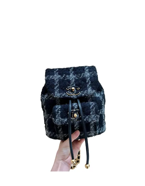 Alternative view of Chanel Backpack / Blue Gold Hardware