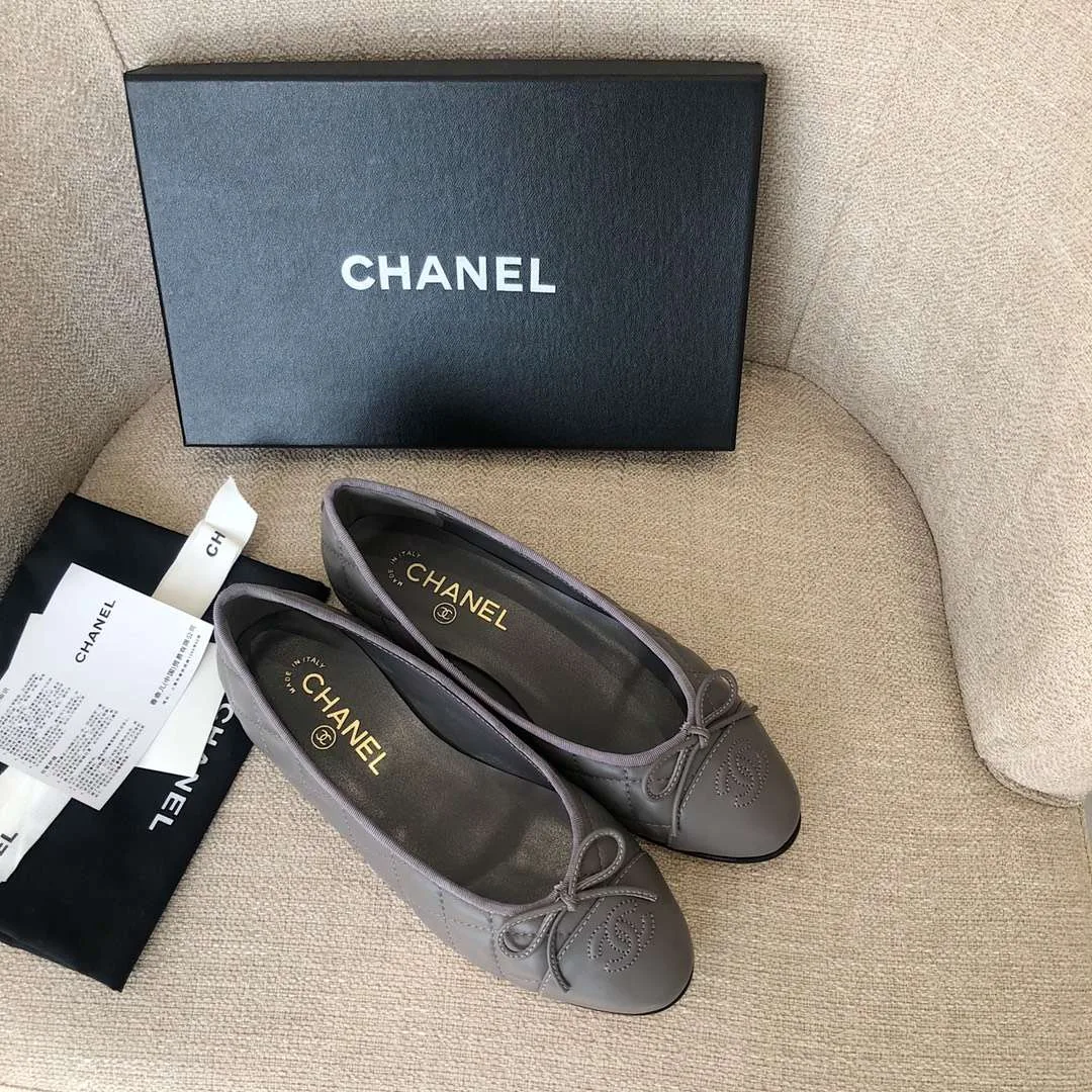 Chanel Ballet Flats Dark Green - Image 6