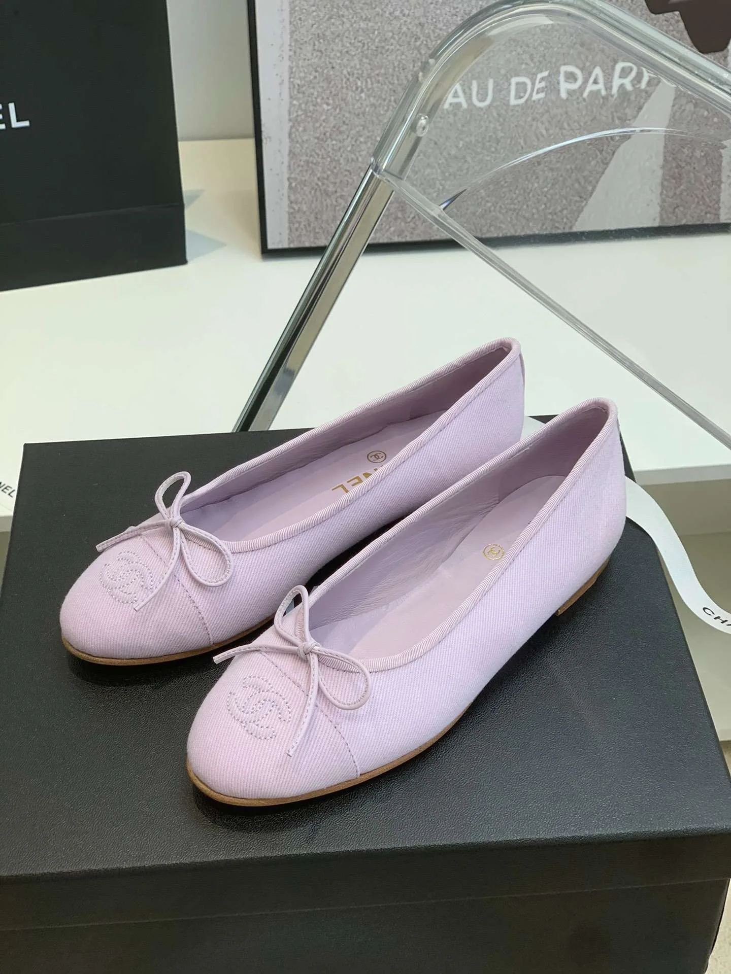 Chanel Ballet Flats Purple - Image 7