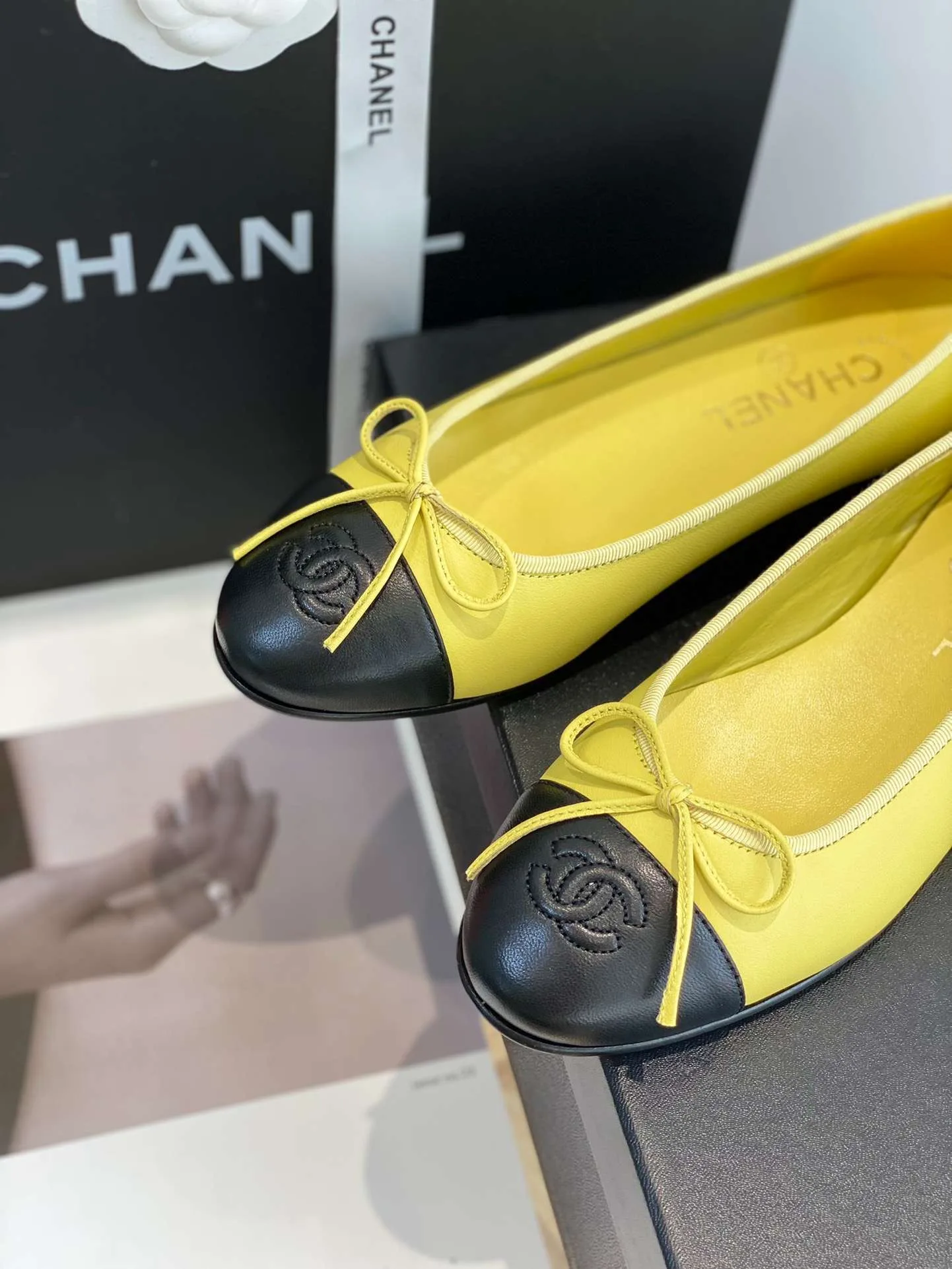 Alternative view of Chanel Ballet Flats Yellow