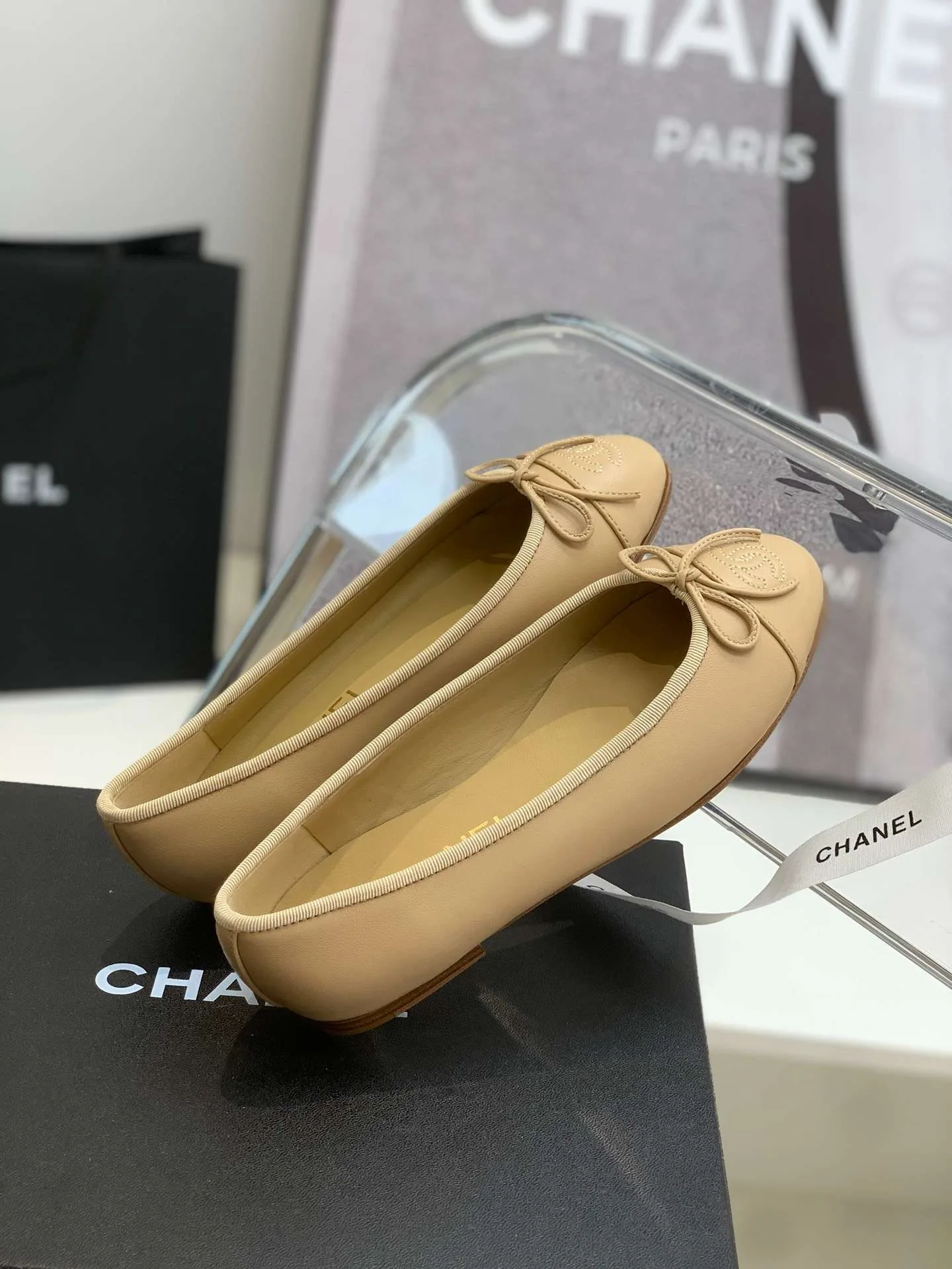 Alternative view of Chanel Ballet Flats Cream