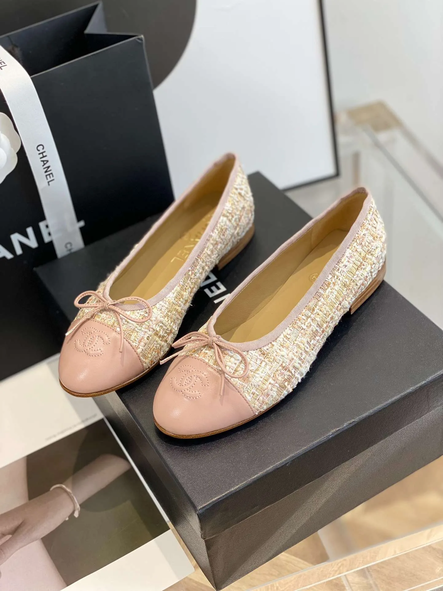 Chanel Ballet Flats Beige - Image 7