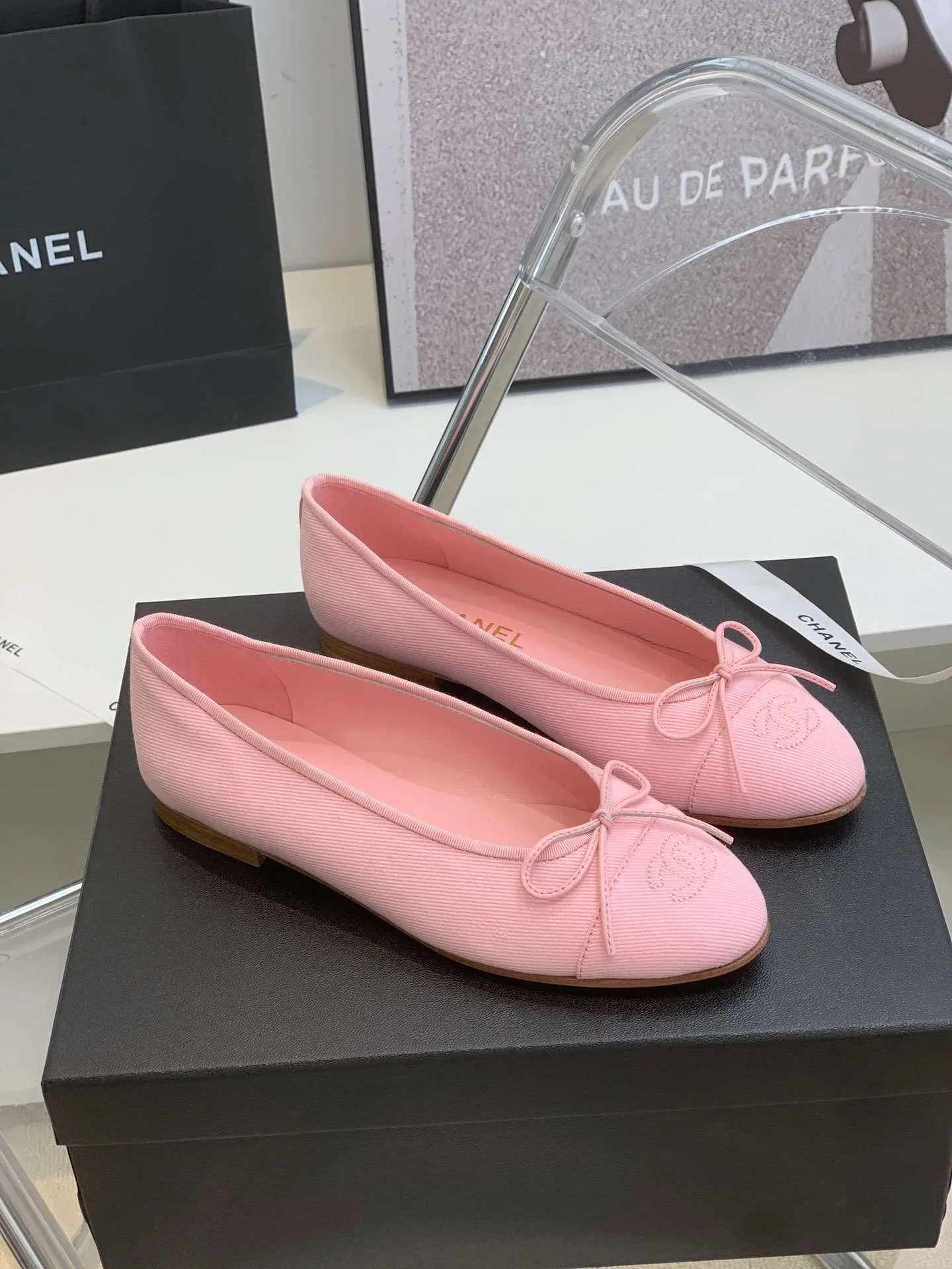 Chanel Ballet Flats Pink - Image 3