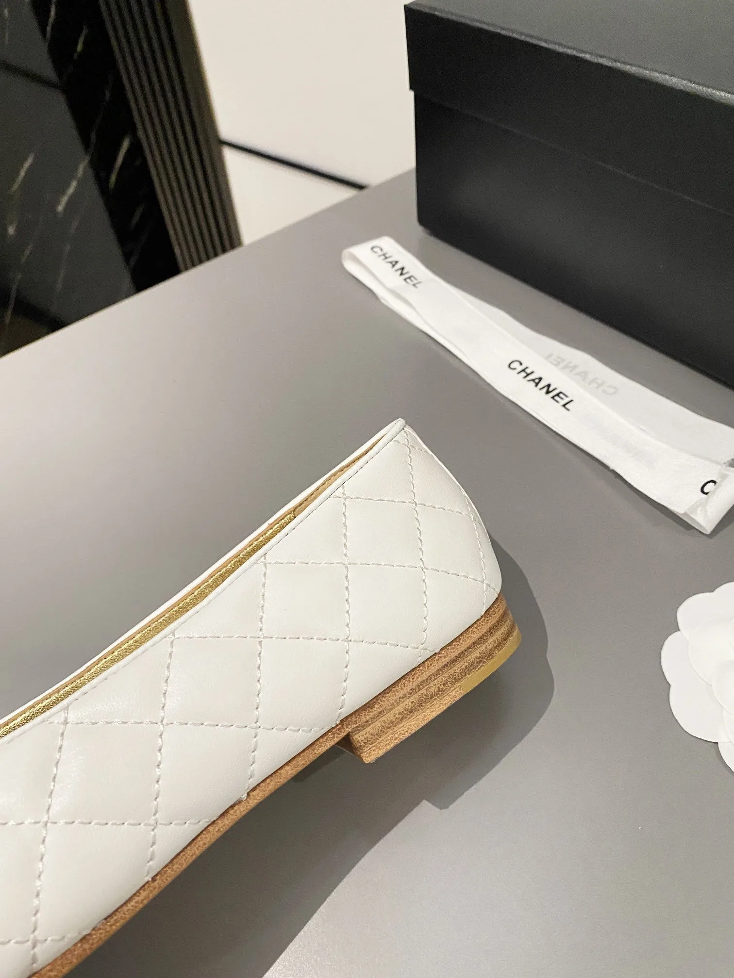Chanel Ballet Flats White - Image 7