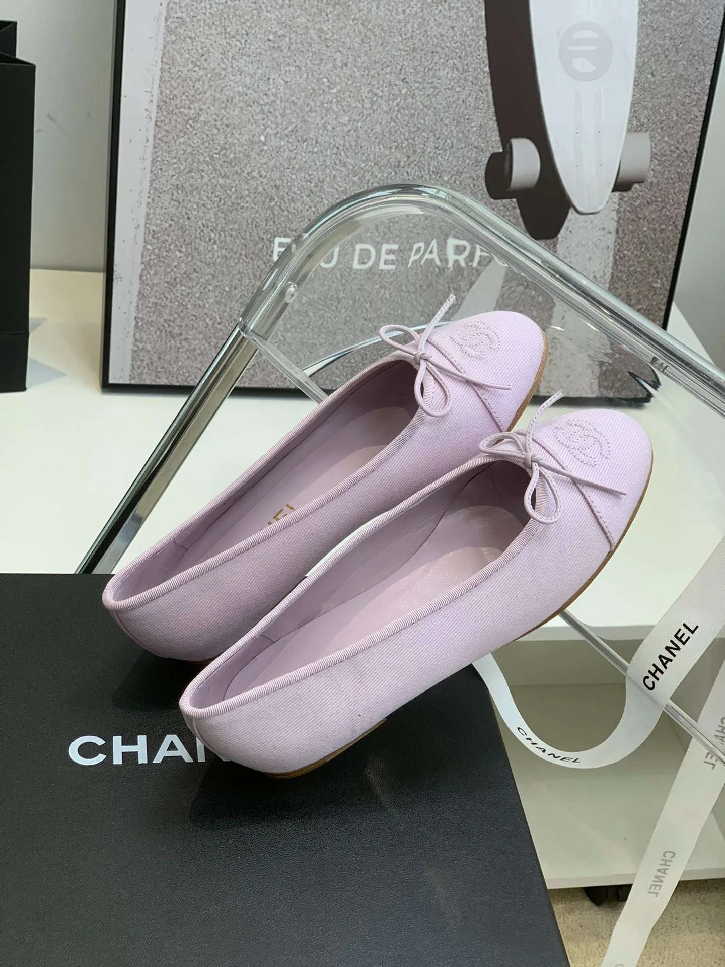 Chanel Ballet Flats Purple - Image 3