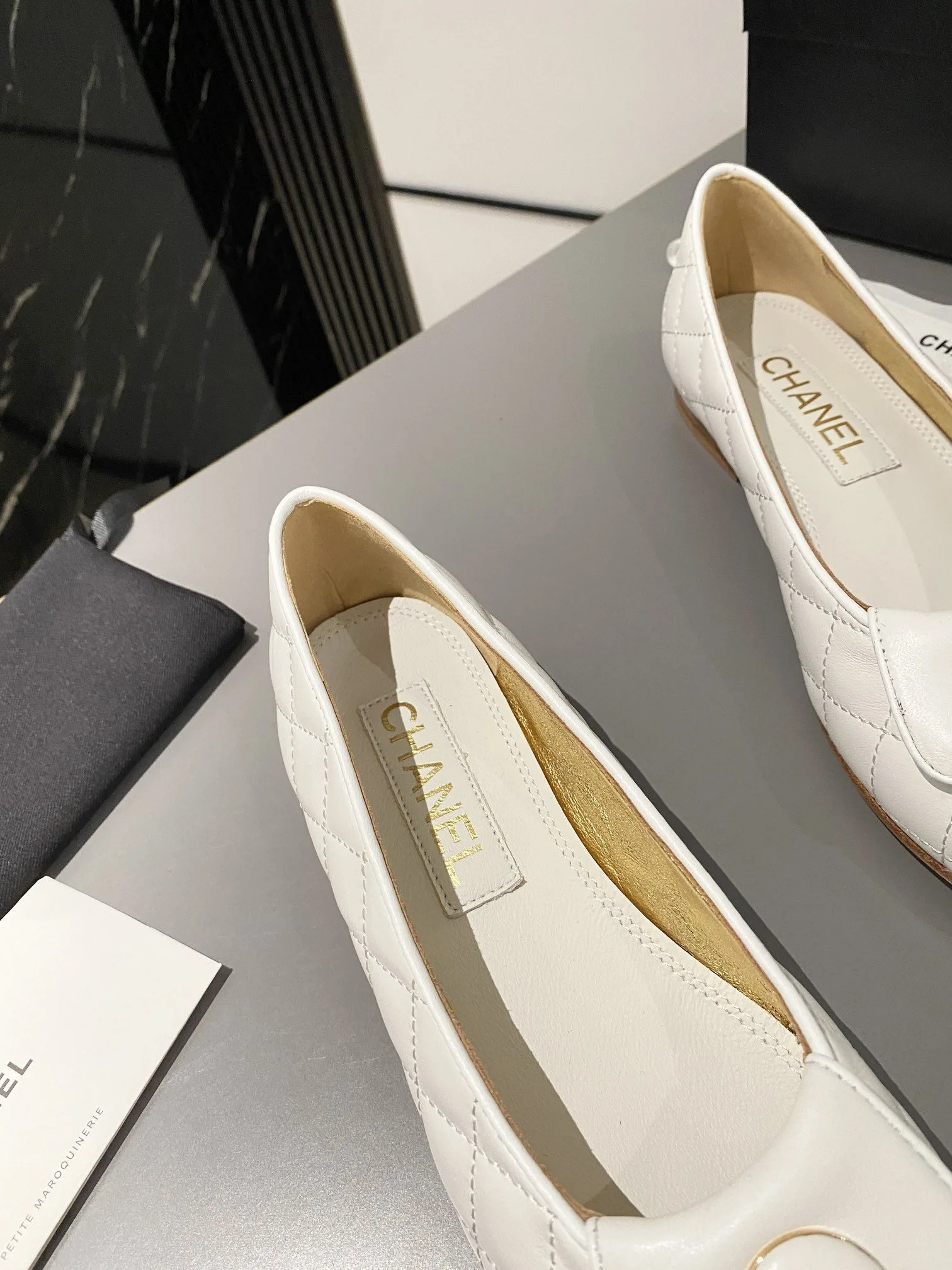 Chanel Ballet Flats White - Image 6