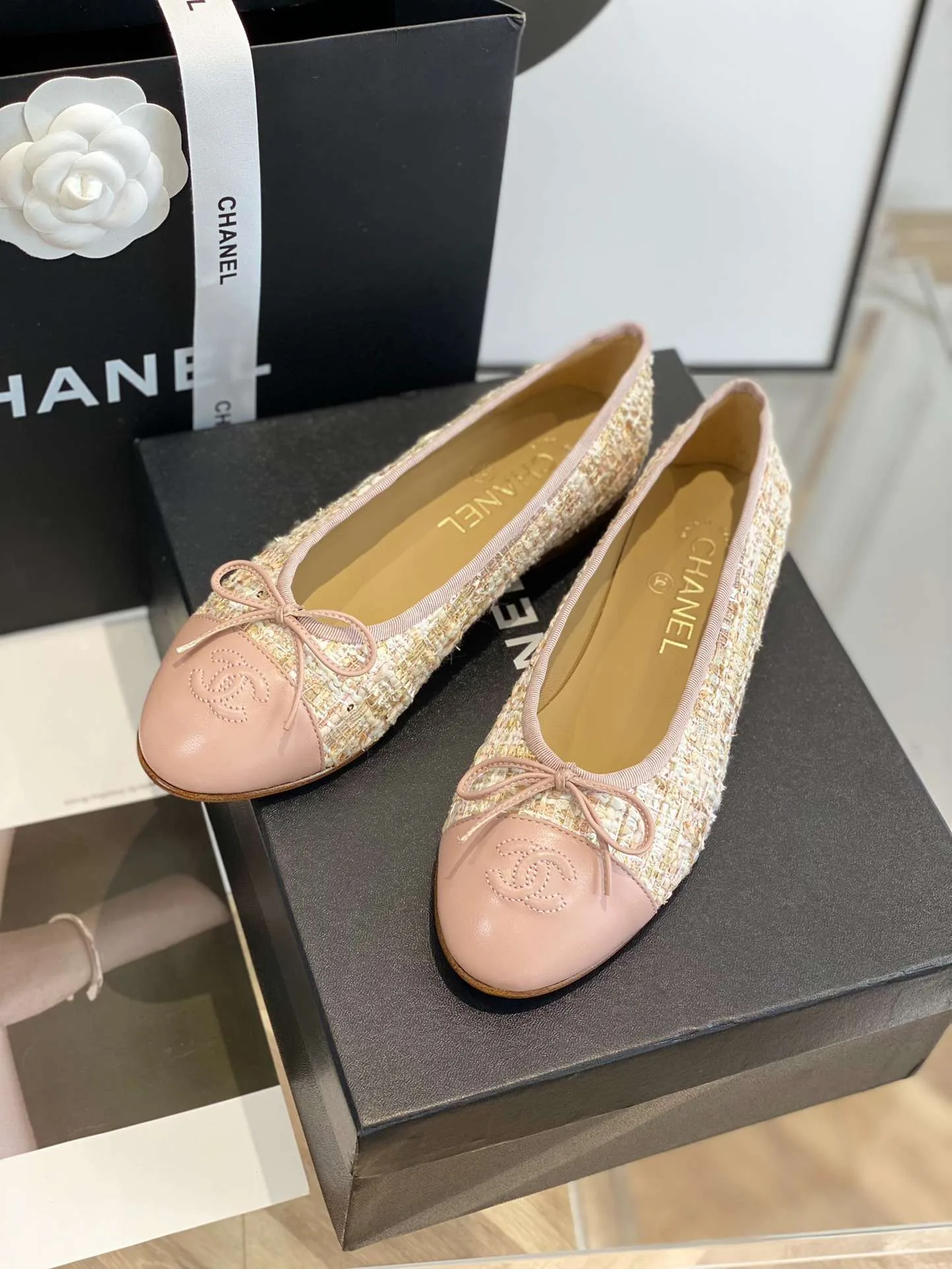Chanel Ballet Flats Beige - Image 6
