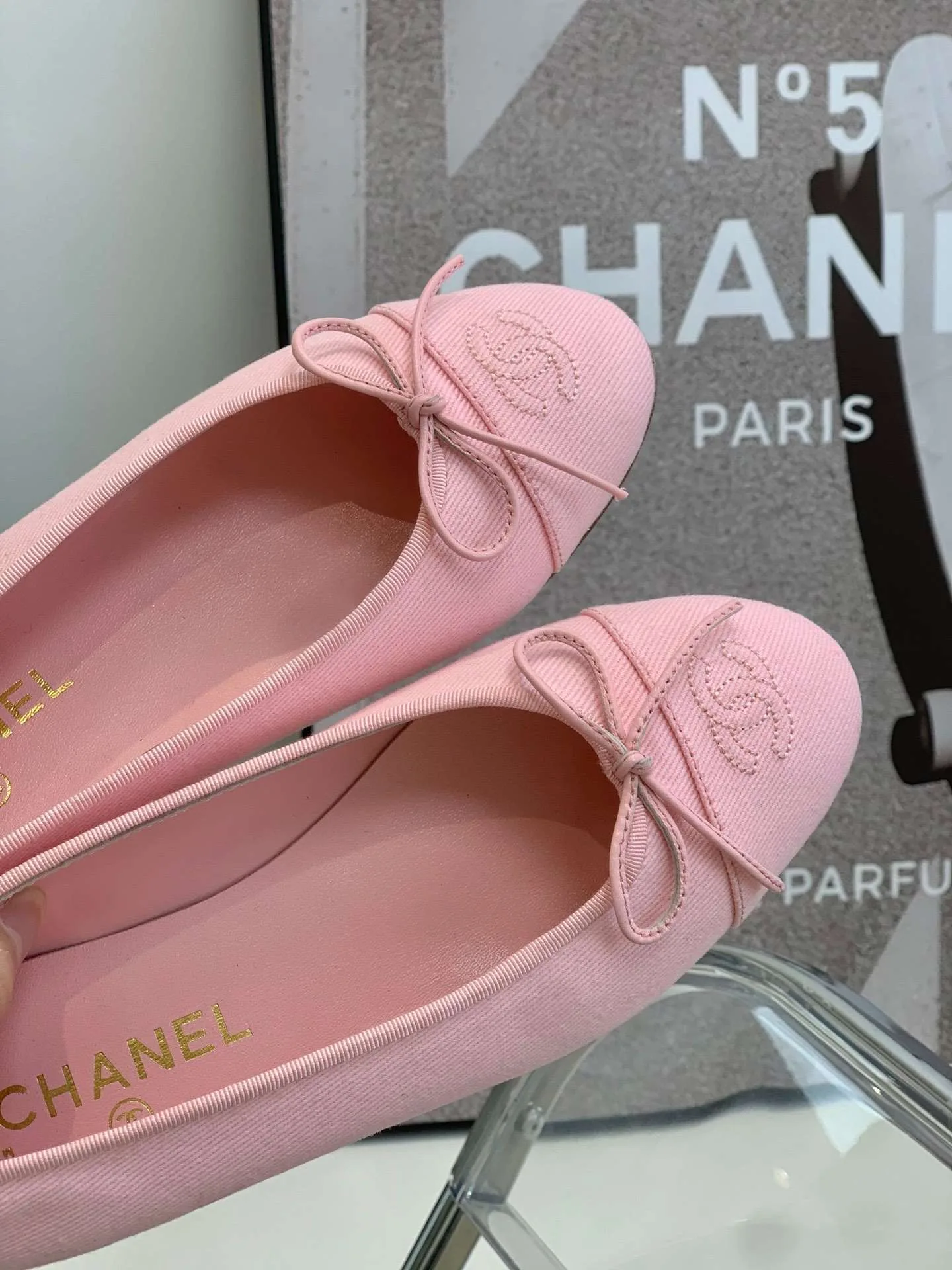 Chanel Ballet Flats Pink - Image 4