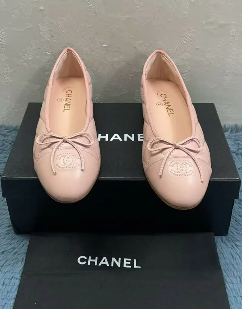 Chanel Light Pink Ballet Flats - Image 4