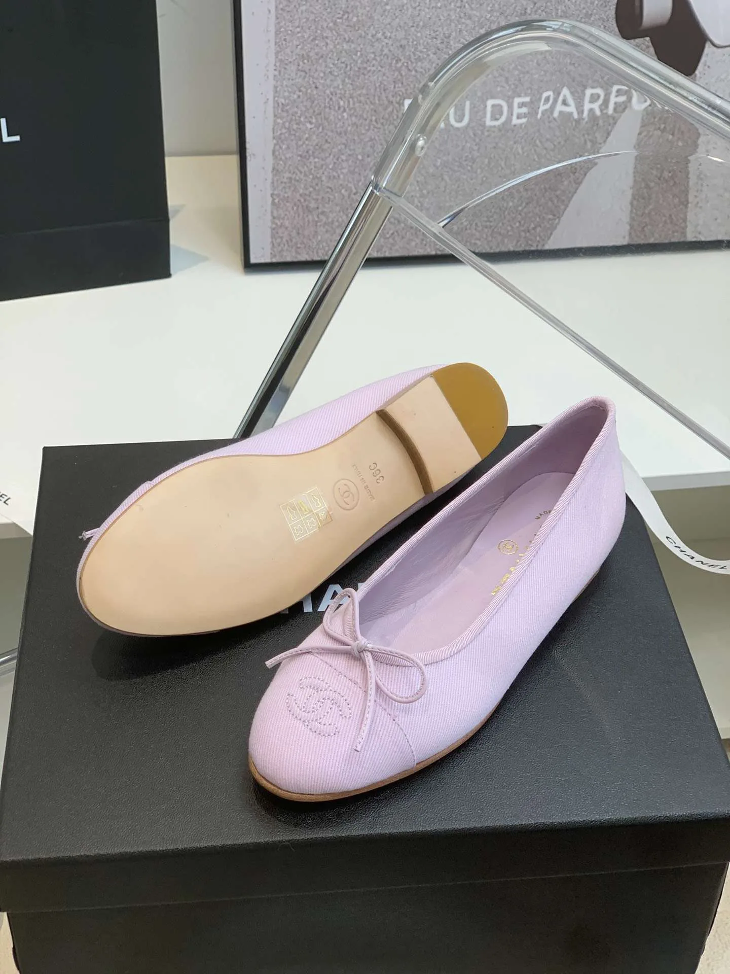 Chanel Ballet Flats Purple - Image 5