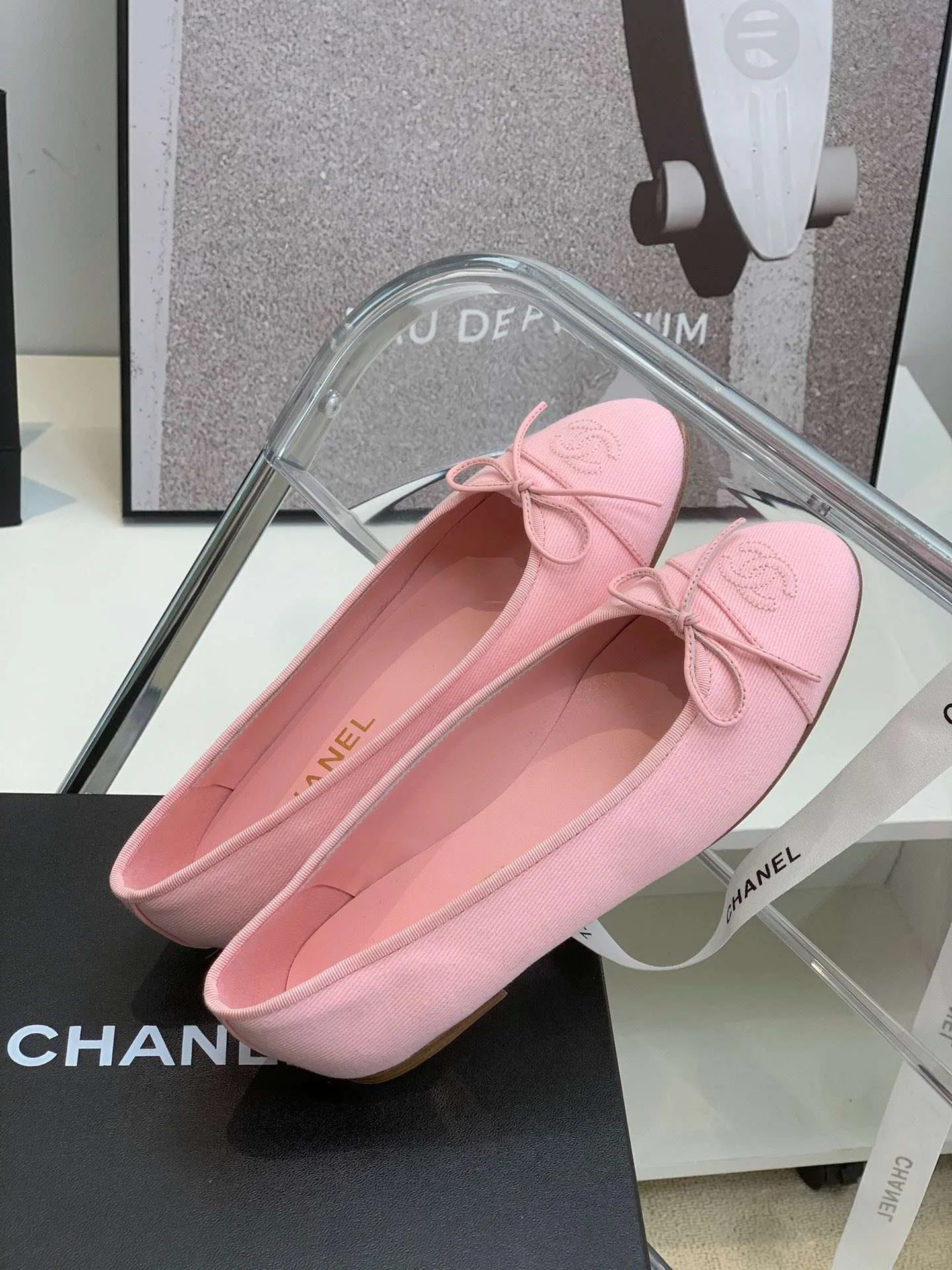 Chanel Ballet Flats Pink - Image 6