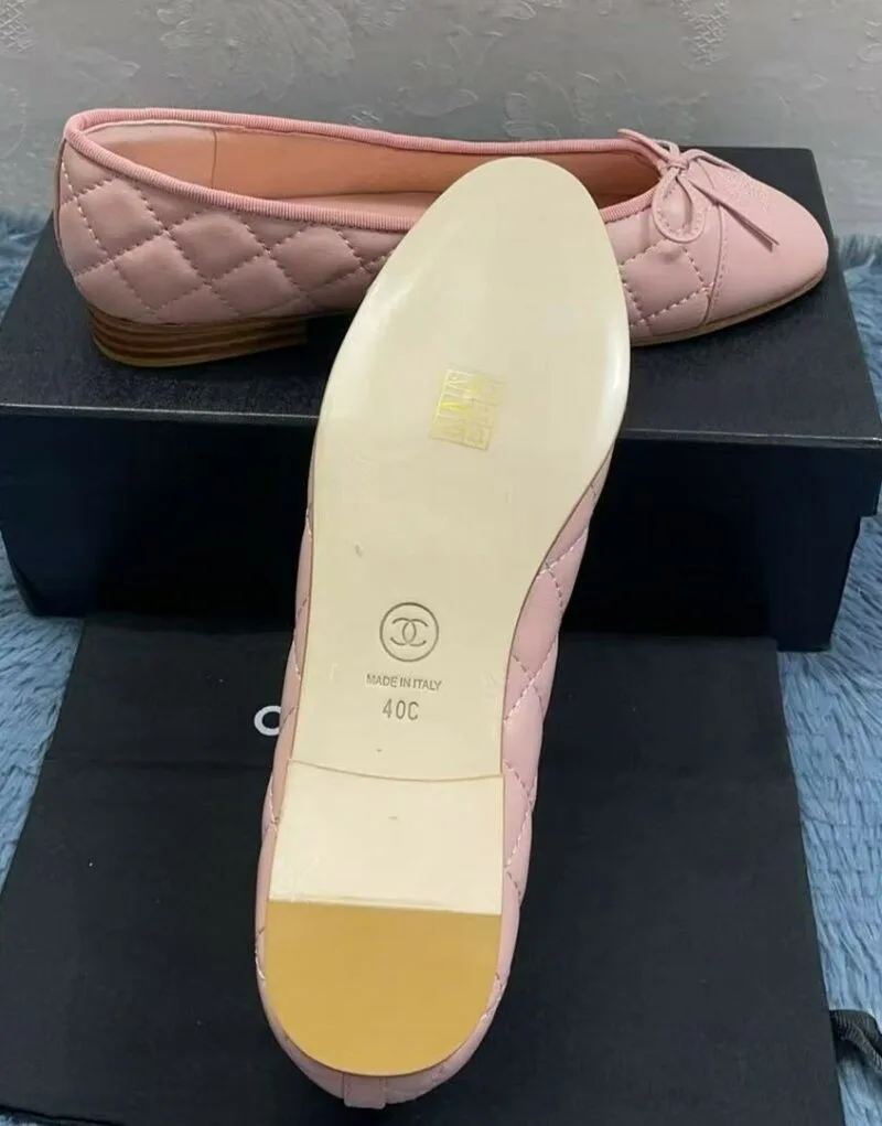 Chanel Light Pink Ballet Flats - Image 6