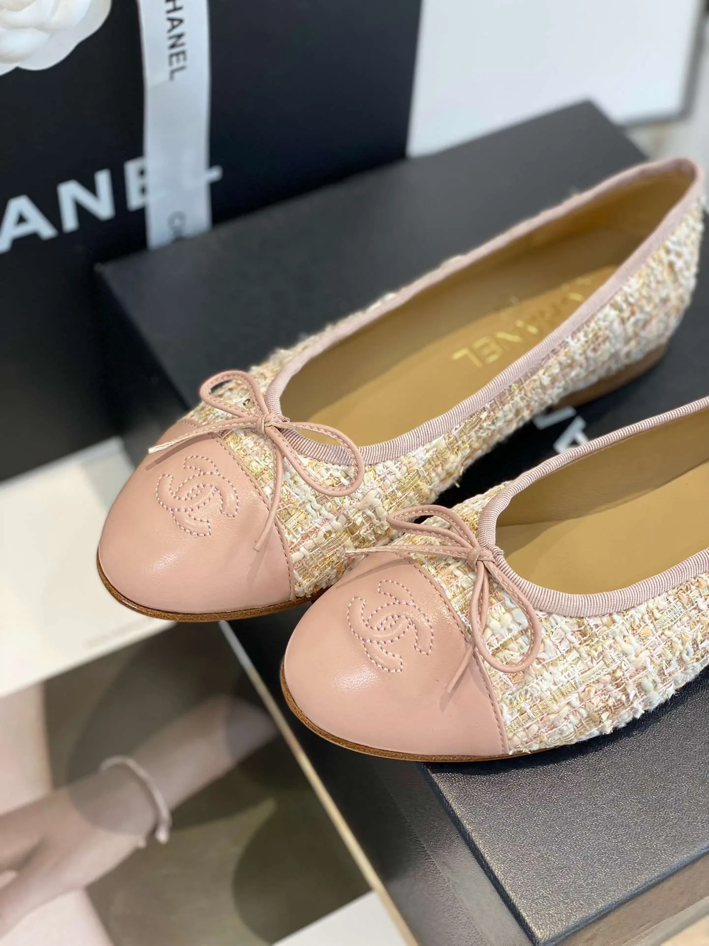 Chanel Ballet Flats Beige - Image 4