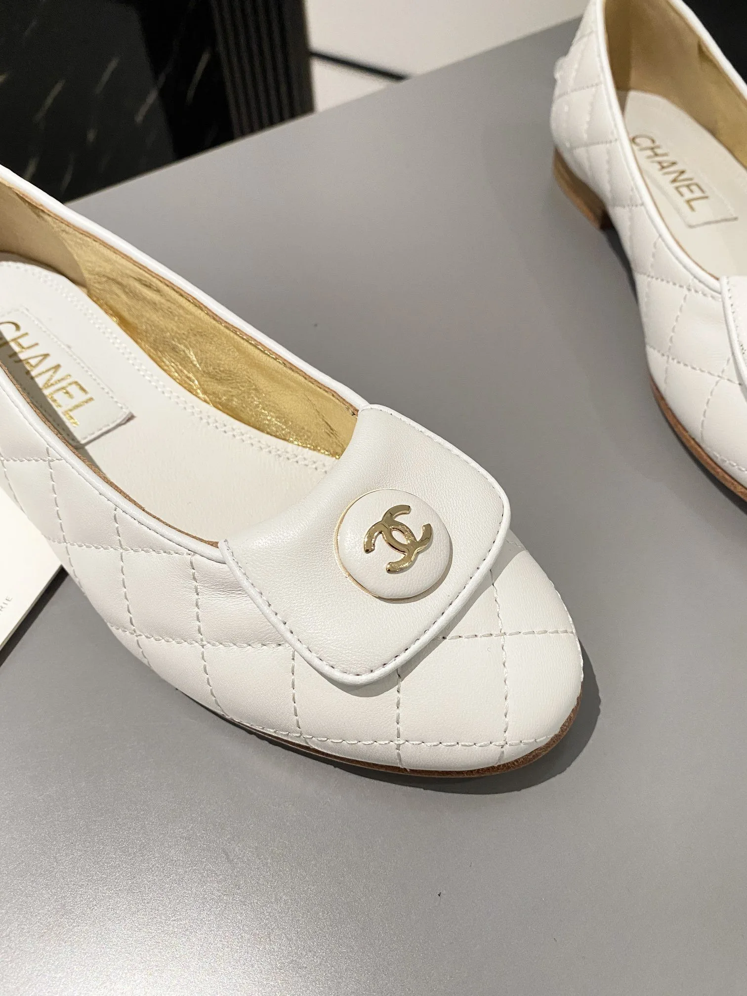 Alternative view of Chanel Ballet Flats White