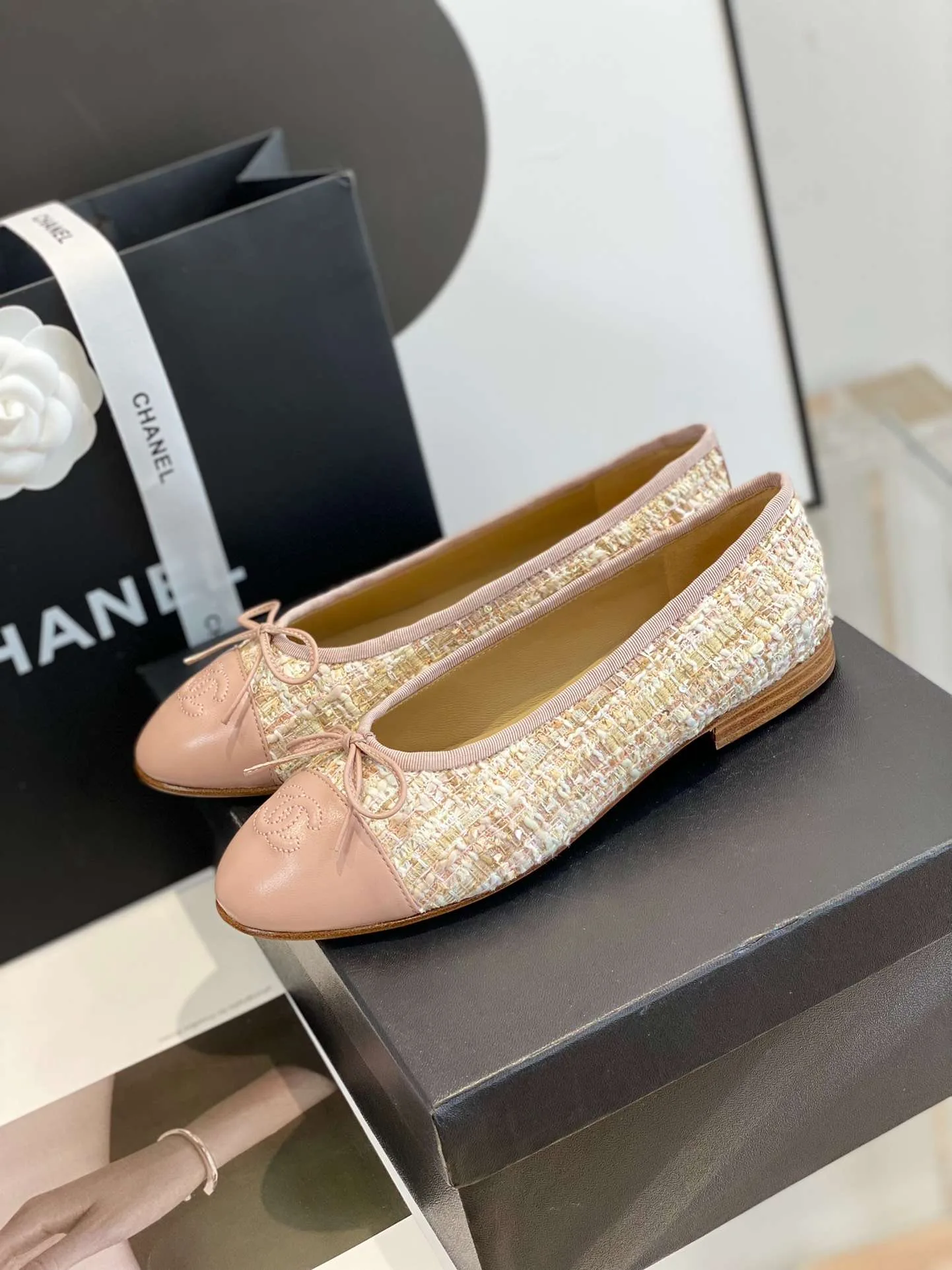Chanel Ballet Flats Beige - Image 3