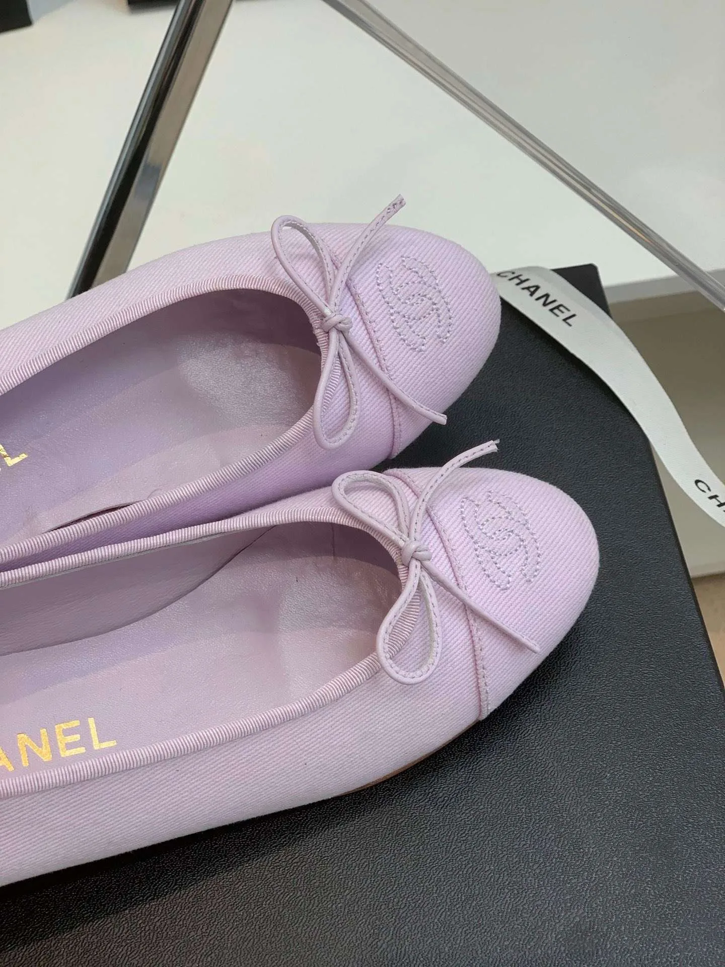 Chanel Ballet Flats Purple - Image 6