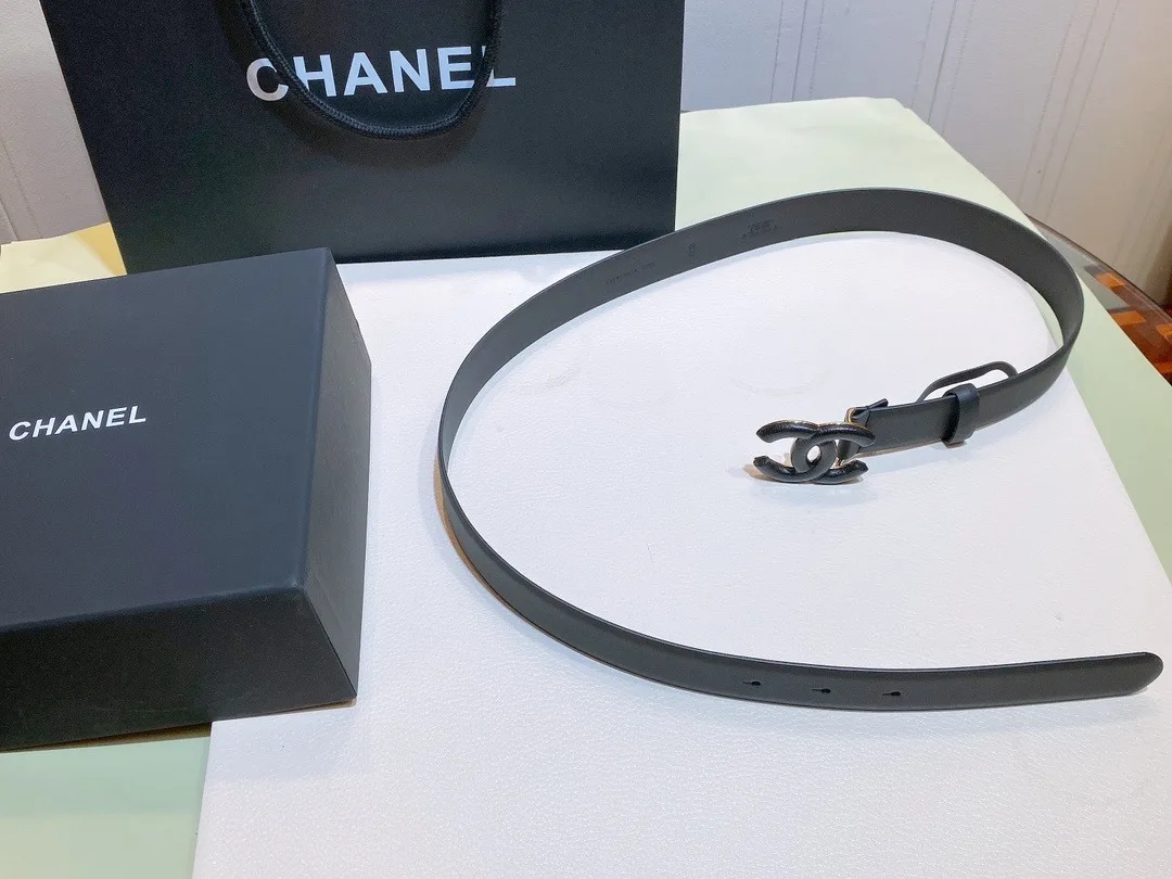 Chanel Belt With Double C Buckle Black Black-Toned Metal Women - Image 4