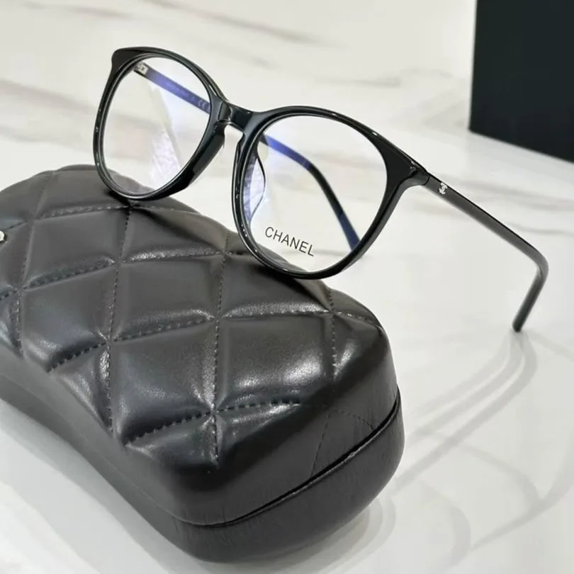 Chanel Black Hard Eyeglasses Case - Image 3