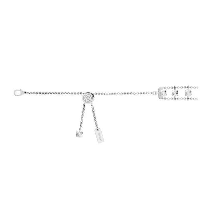 Chanel Bouton De Camelia Choker White Gold - Image 4