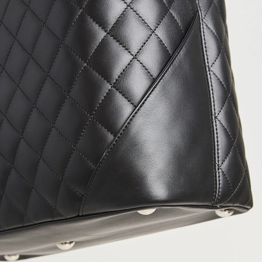 Chanel Cambon Ligne Large Tote Bag / Black Silver Hardware - Image 12