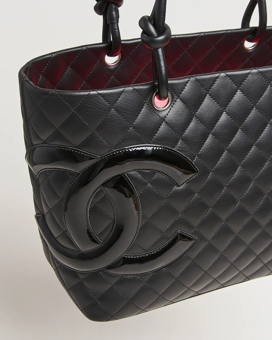 Chanel Cambon Ligne Large Tote Bag / Black Silver Hardware - Image 5
