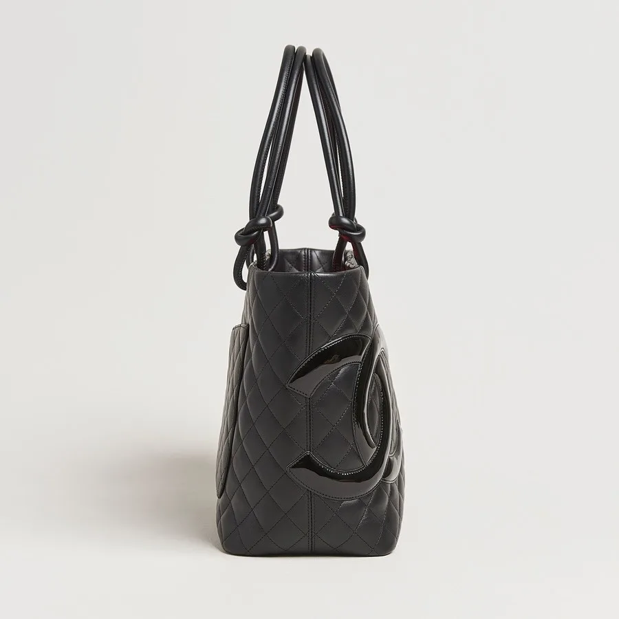 Chanel Cambon Ligne Large Tote Bag / Black Silver Hardware - Image 4