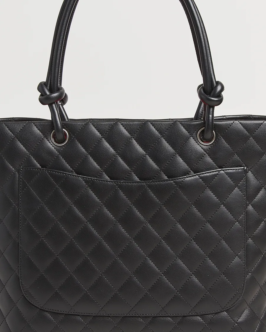 Chanel Cambon Ligne Large Tote Bag / Black Silver Hardware - Image 7