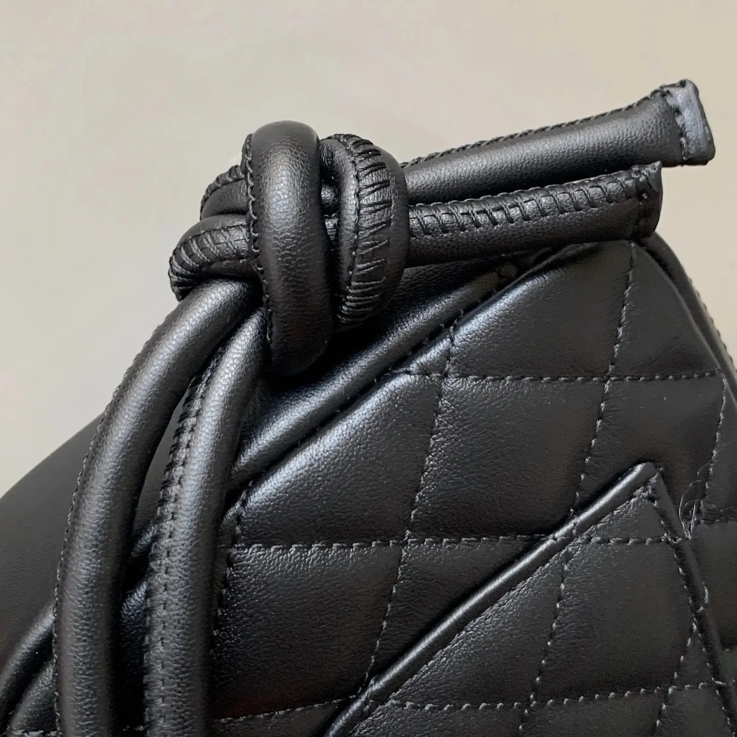 Chanel Cambon Pochette Shoulder Bag / Black/ White Silver Hardware - Image 9
