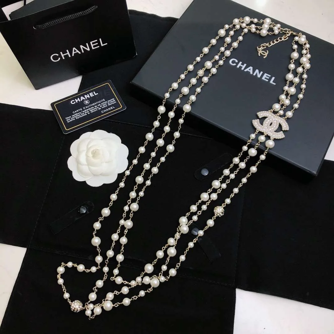 Chanel Chain Necklace Gold - Image 4