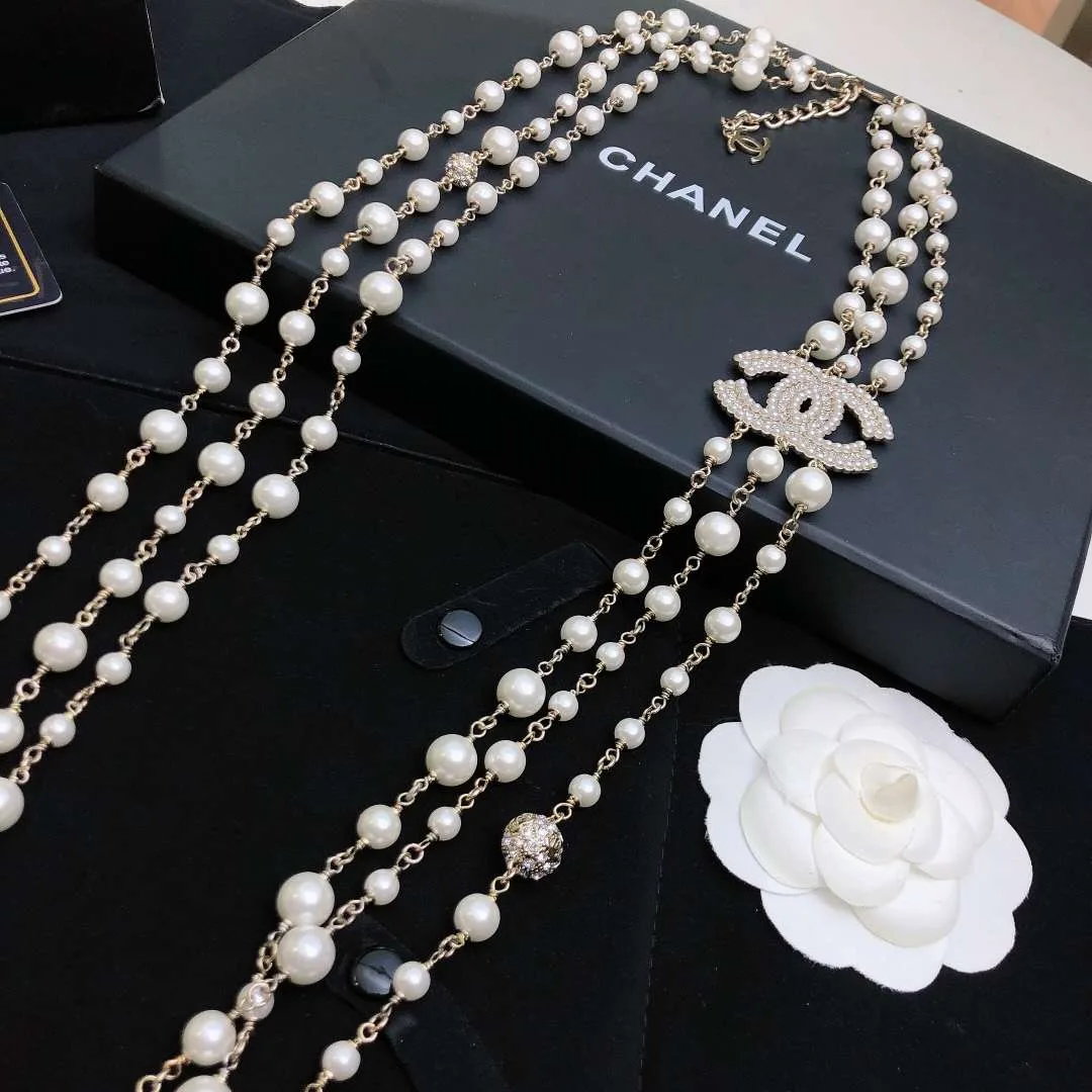 Chanel Chain Necklace Gold - Image 3