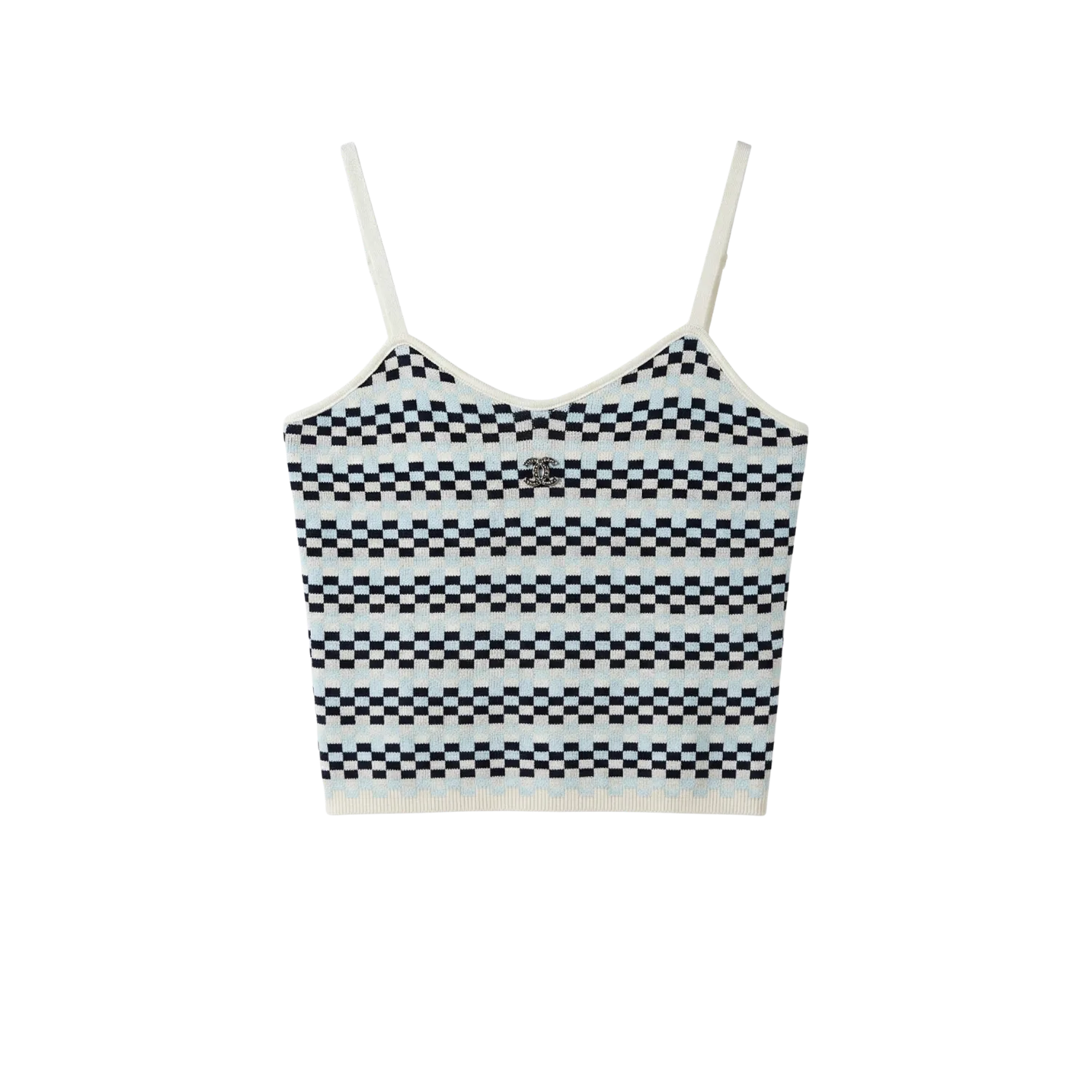 Chanel Checkered Intarsia
