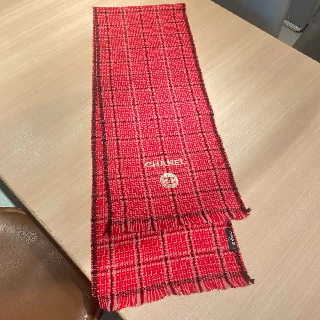 Alternative view of Chanel Classic Little Fragrance Pattern Scarf Red