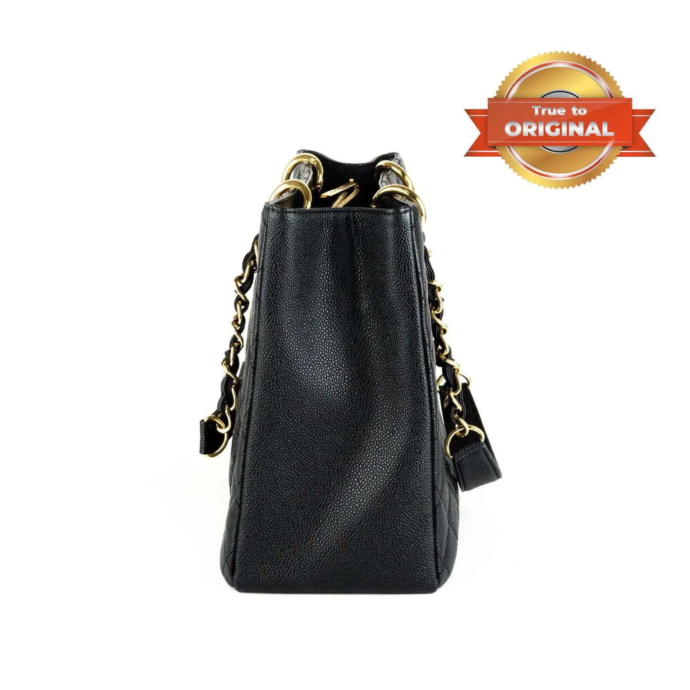 Chanel Classic Tote Bag Gold Toned Hardware Black / - Image 10