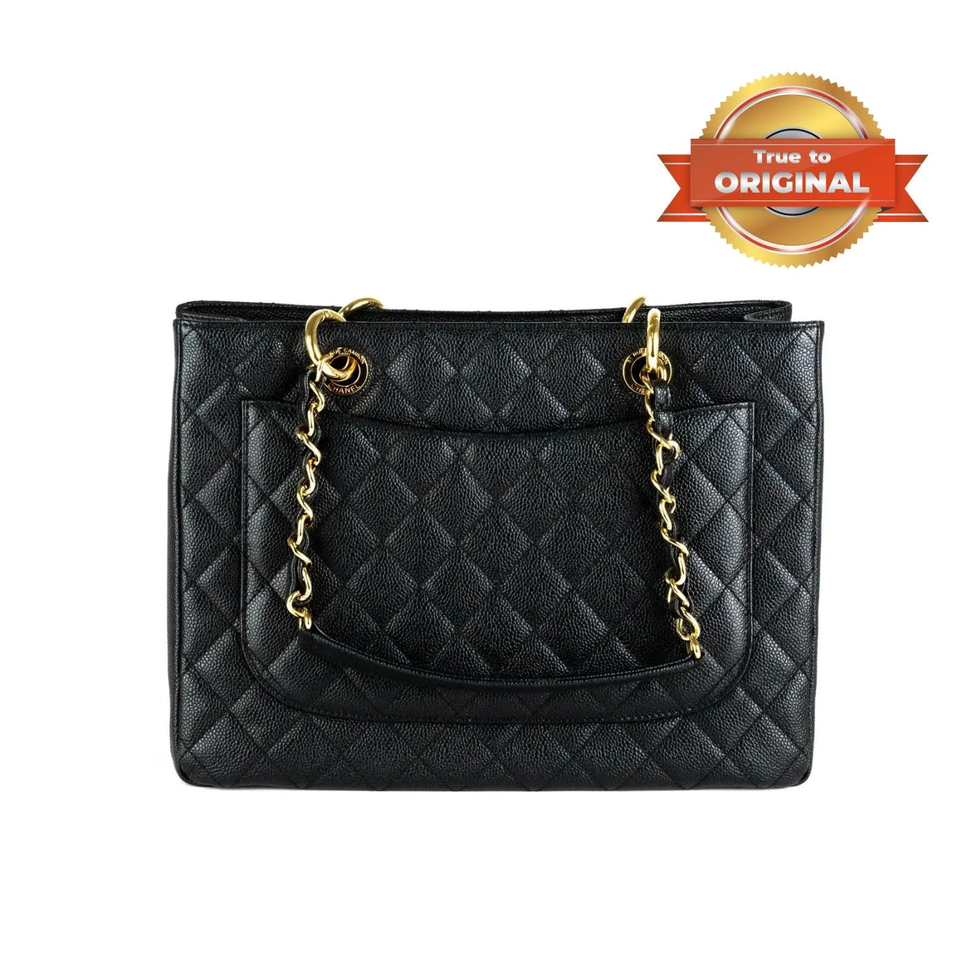 Chanel Classic Tote Bag Gold Toned Hardware Black / - Image 8
