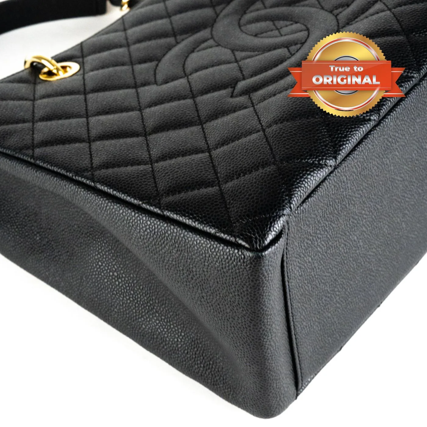 Chanel Classic Tote Bag Gold Toned Hardware Black / - Image 4