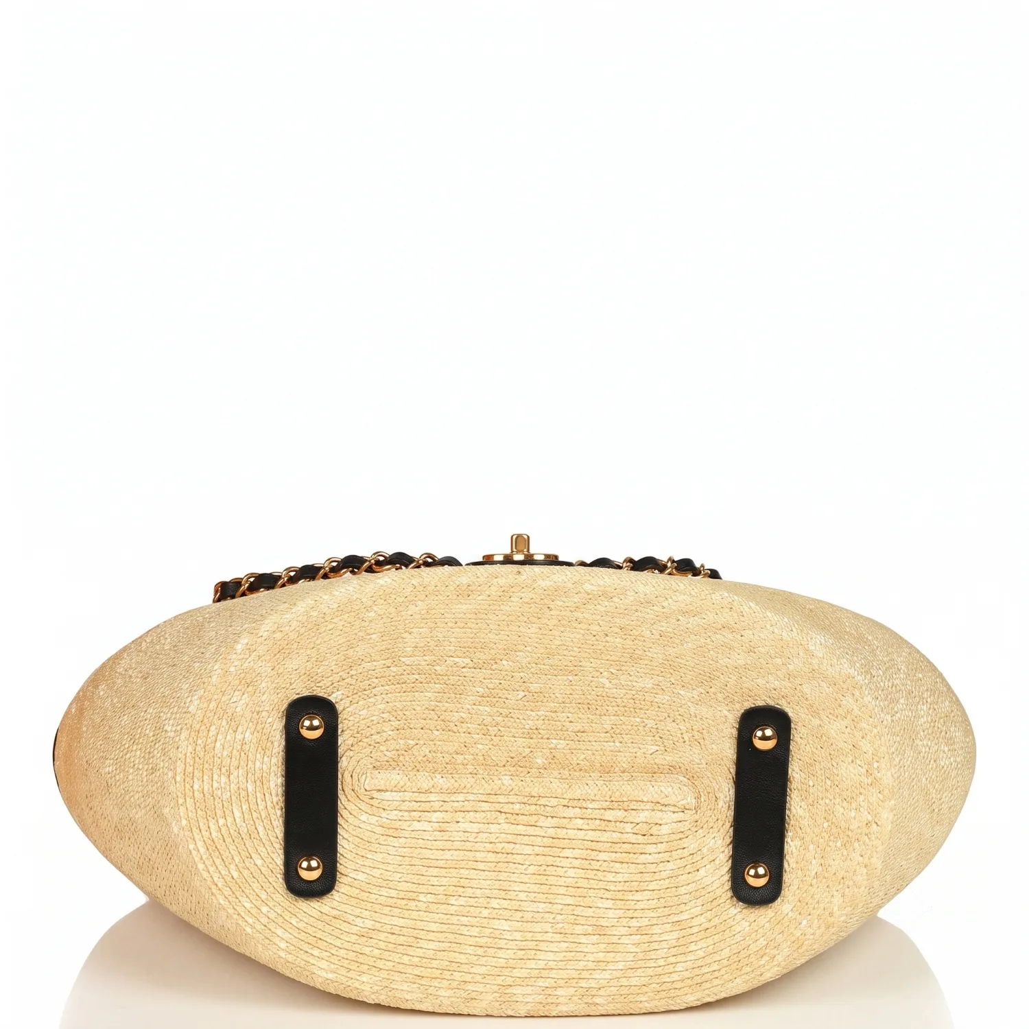 Chanel Coco Beach Large Shopping Tote Bag / Beige/ Black Gold Hardware - Image 5