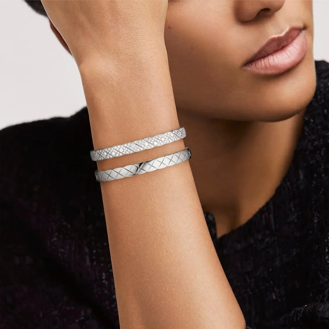 Chanel Coco Crush Bracelet Silver Hardware - Image 2