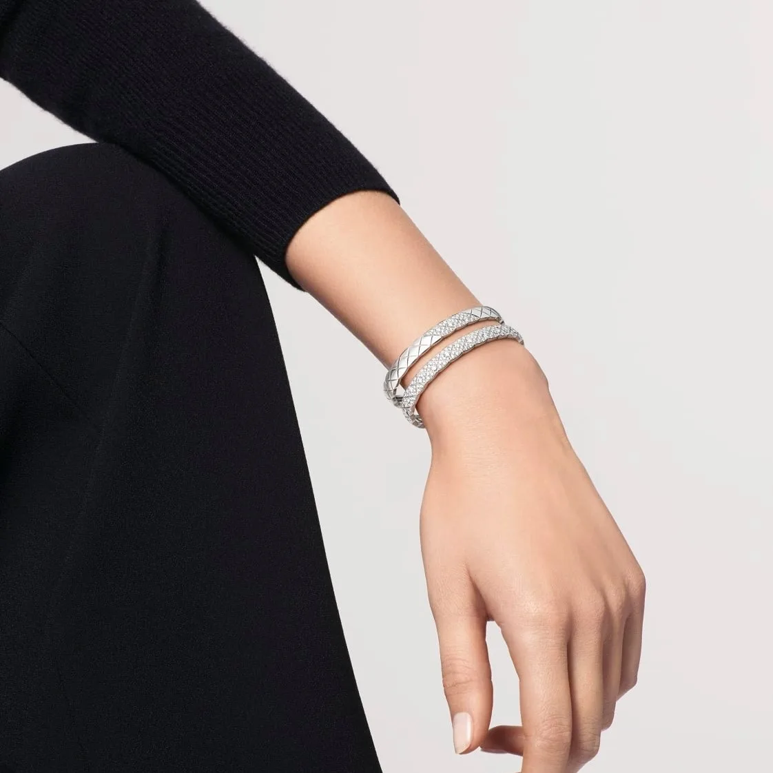 Chanel Coco Crush Bracelet Silver Hardware - Image 3
