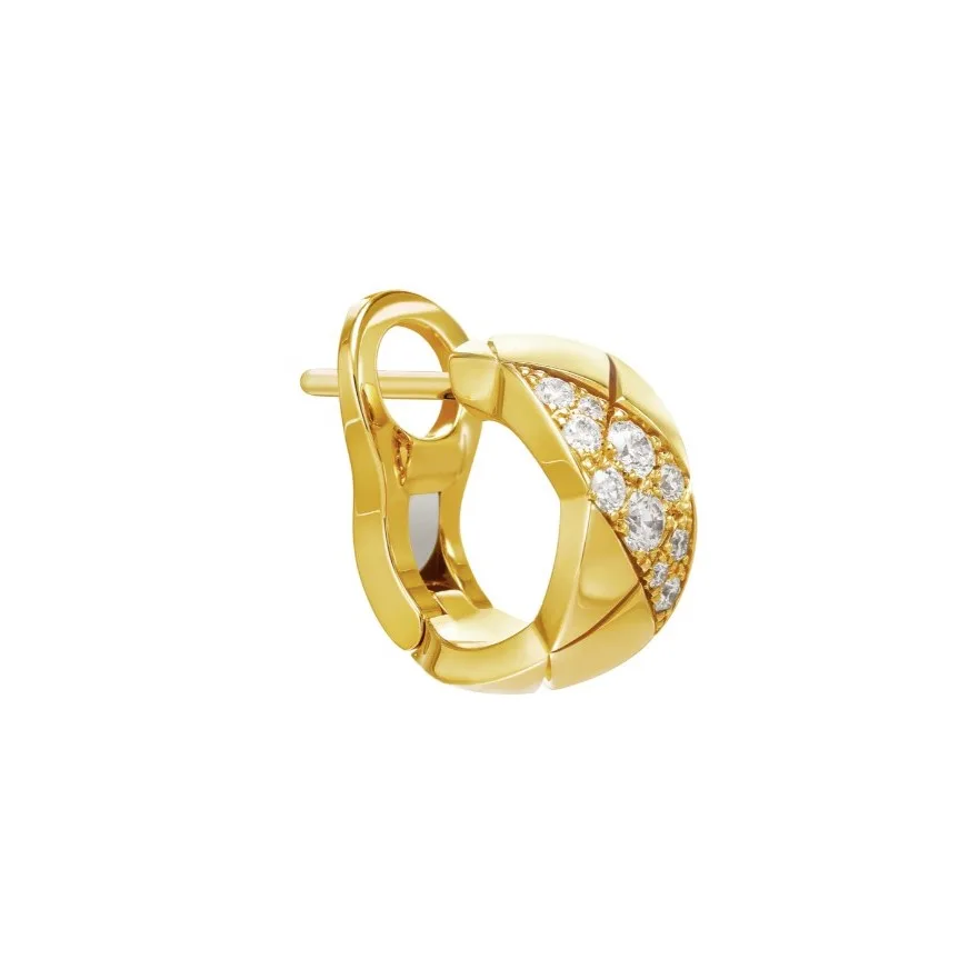 Chanel Coco Crush Earrings Gold Hardware - Image 4
