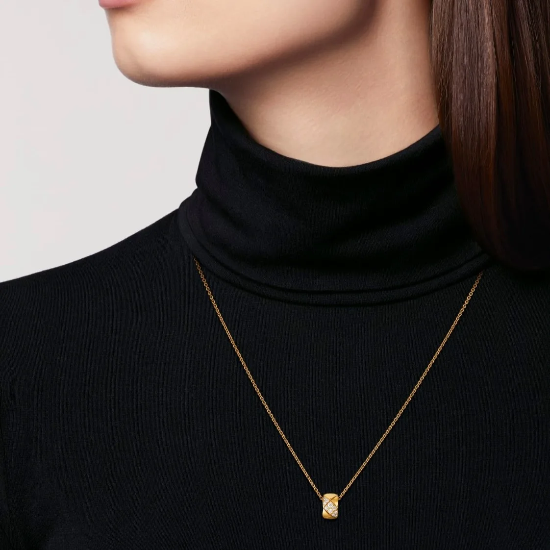 Alternative view of Chanel Coco Crush Necklace Gold Hardware