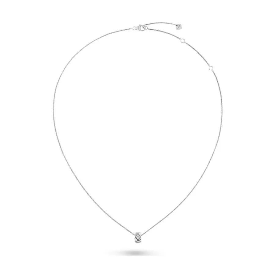 Chanel Coco Crush Necklace Silver Hardware - Image 4