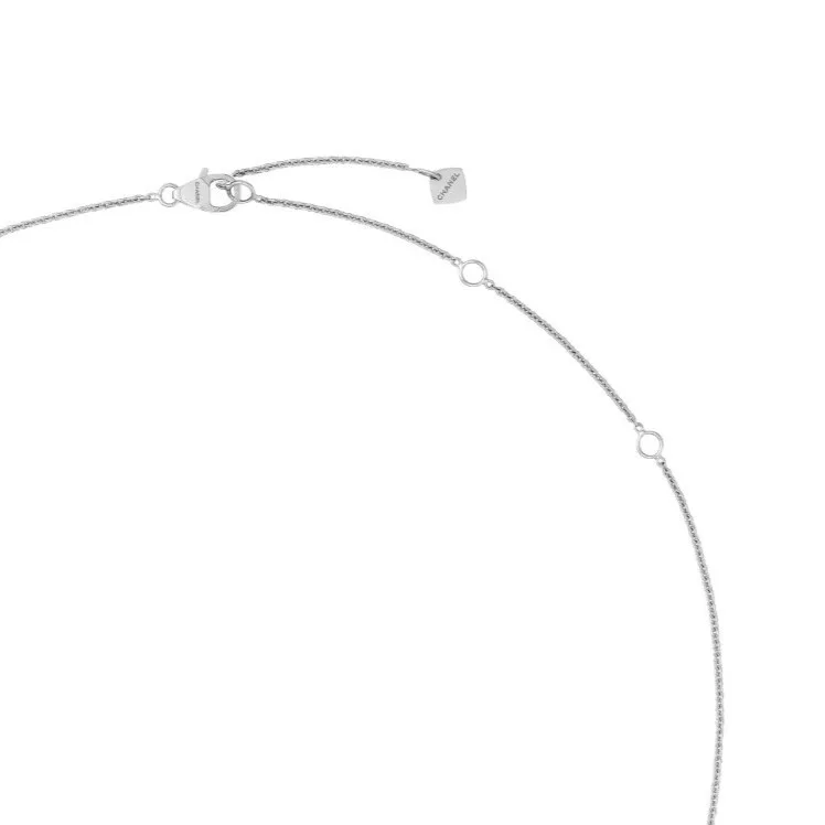 Chanel Coco Crush Necklace Silver Hardware - Image 6